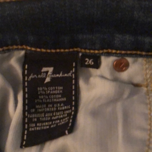 7 For All Mankind The Ankle Skinny size 26 - Picture 4 of 6